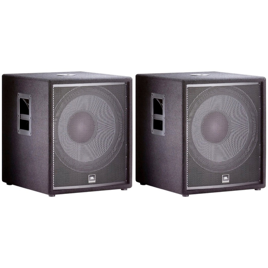 JBL JRX218S Passive, Unpowered Compact Subwoofer Speaker, Pair