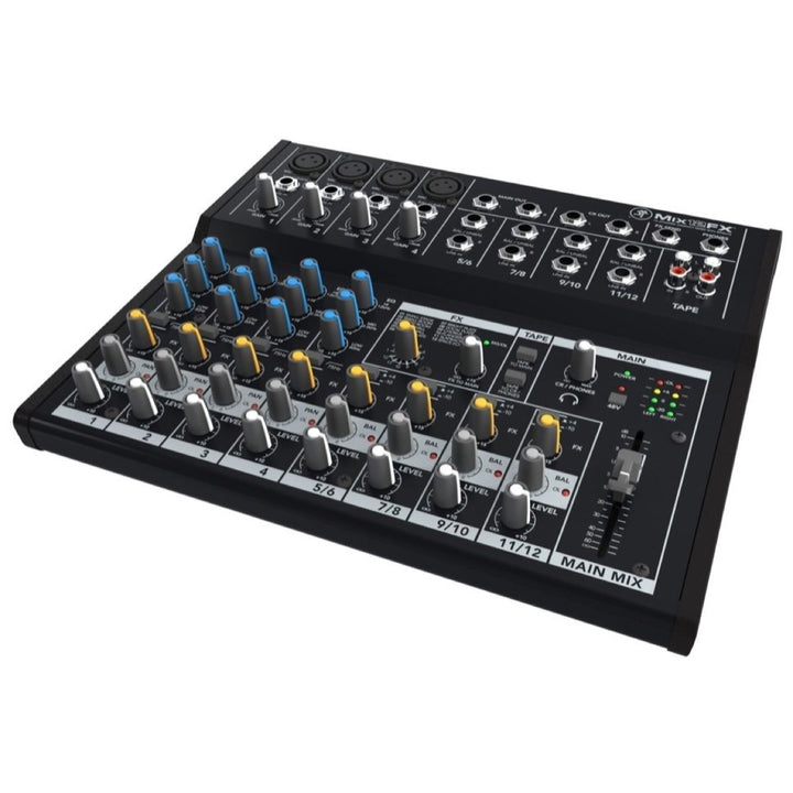 Mackie Mix12FX Compact Mixer with Effects, 12-Channel, with Gator Bag