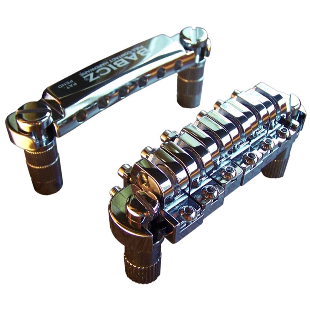 Babicz Full Contact Hardware Tune-O-Matic Bridge and Tailpiece, Chrome