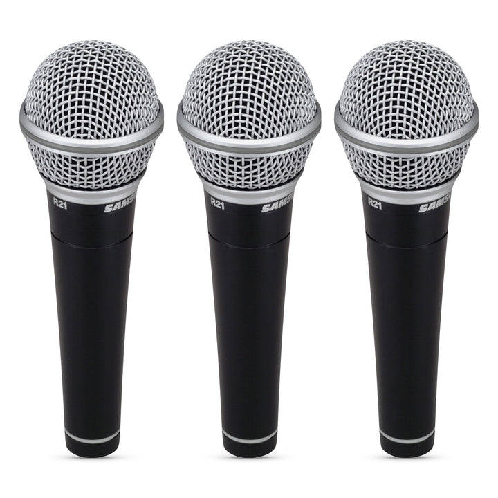 Samson R21 Microphones, 3-Pack, 3-Pack, with Case