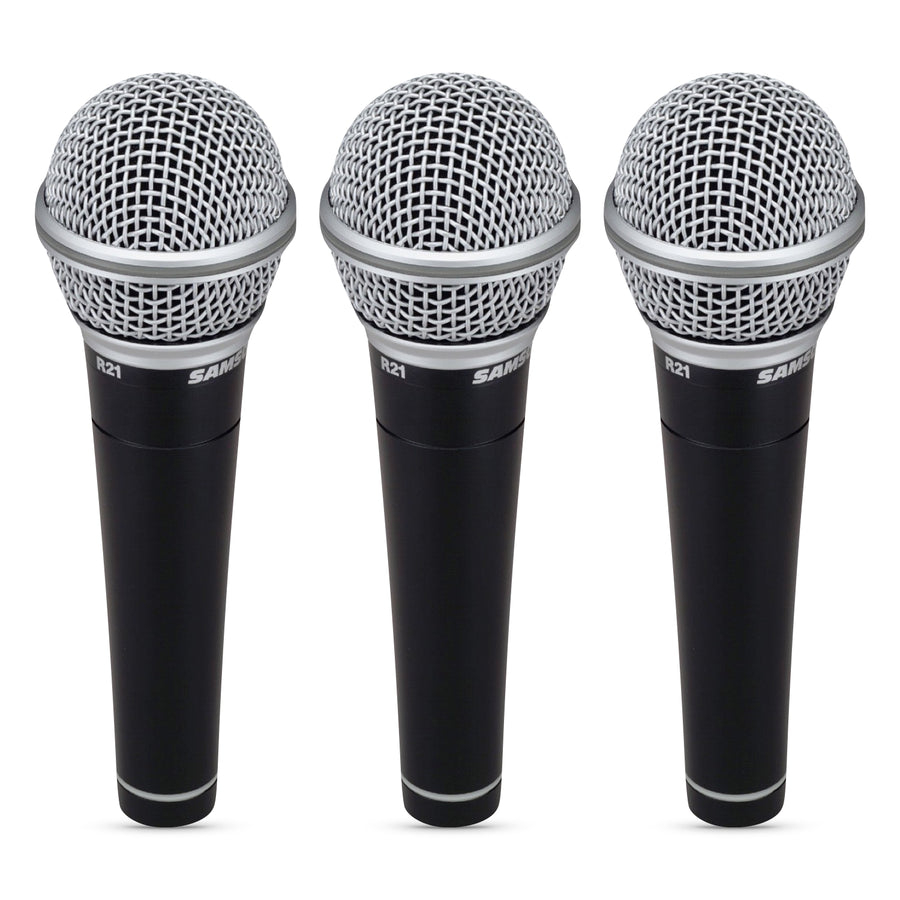 Samson R21 Microphones, 3-Pack, 3-Pack, with Case