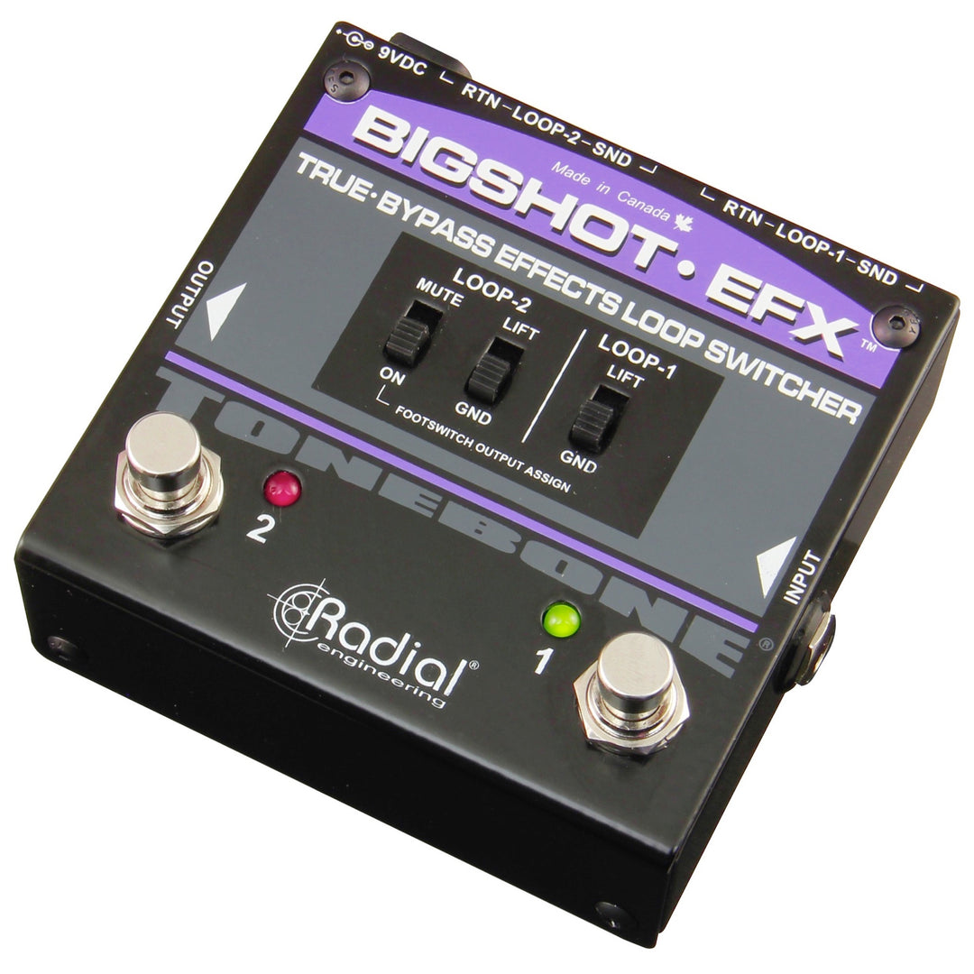 Radial Big Shot EFX Effects Loop Selector Pedal