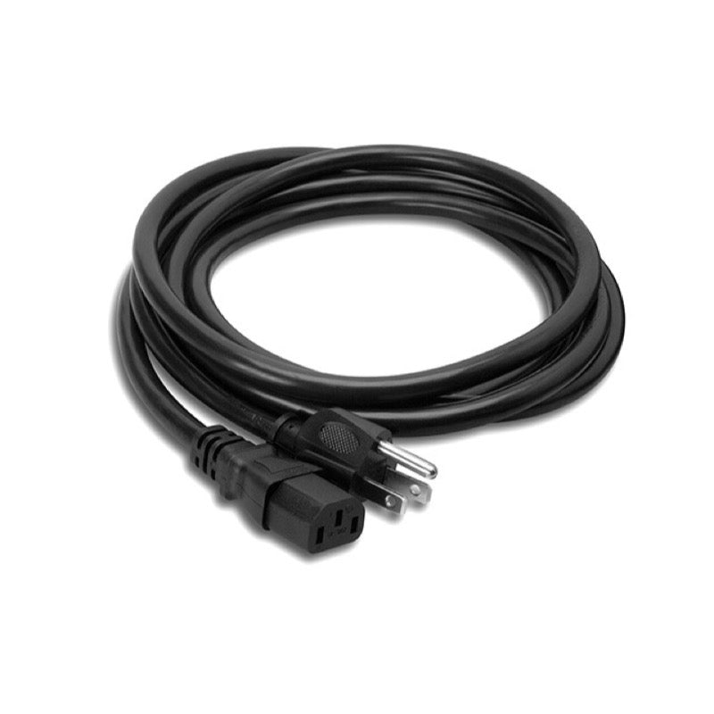 Hosa IEC C13 to NEMA 5-15P Power Cable, PWC-408, 8 Foot