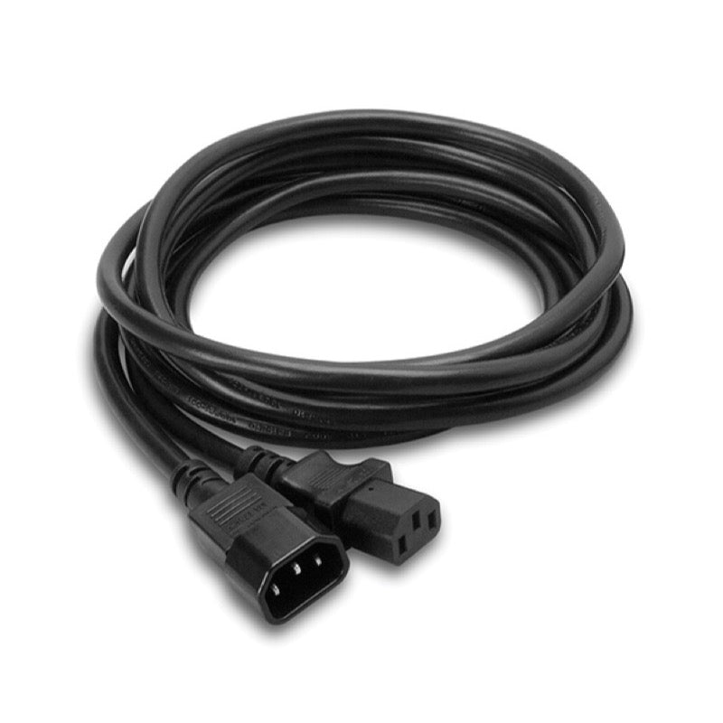 Hosa Power Extension Cord, IEC C14 to C13, PWL-408, 8'