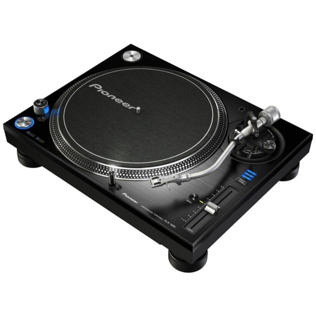 Pioneer DJ PLX-1000 Direct Drive Turntable, with Odyssey FZ1200BL Case