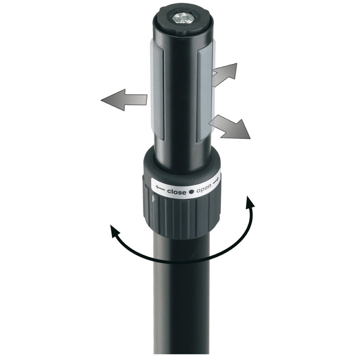 K&M 21360 Ring Lock Speaker Pole, Black