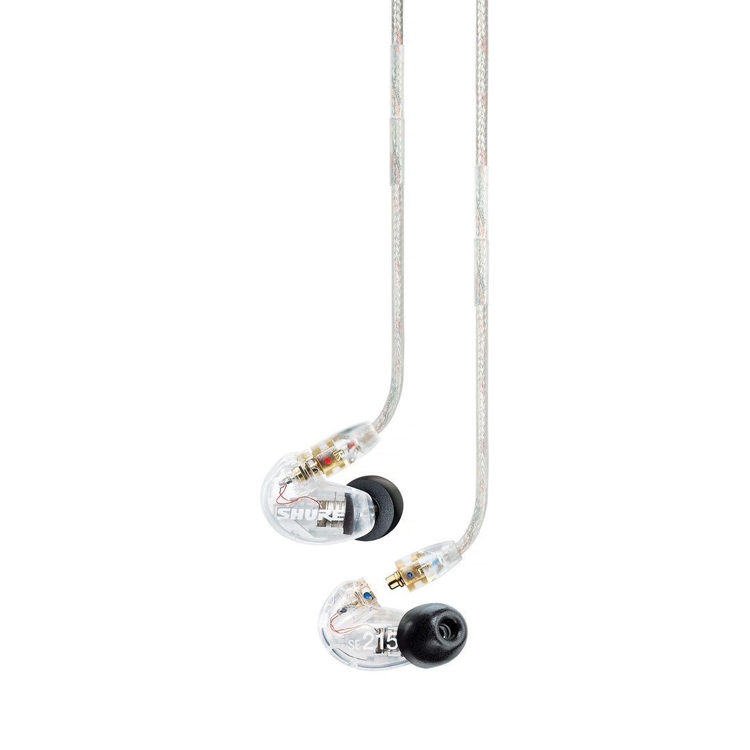 Shure SE215 Sound Isolating Earphones, Clear