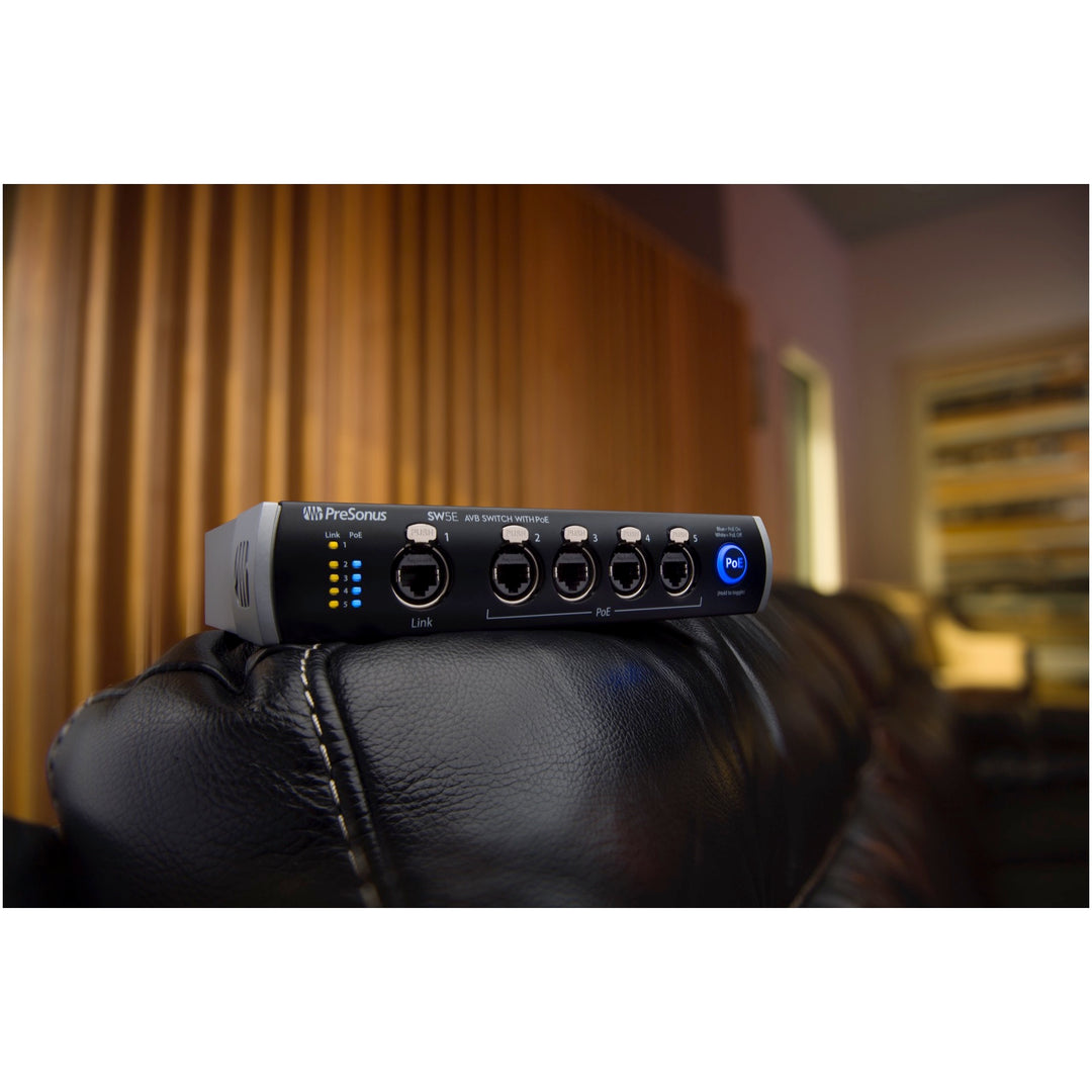 PreSonus SW5E 5-Port AVB Ethernet Switch with PoE